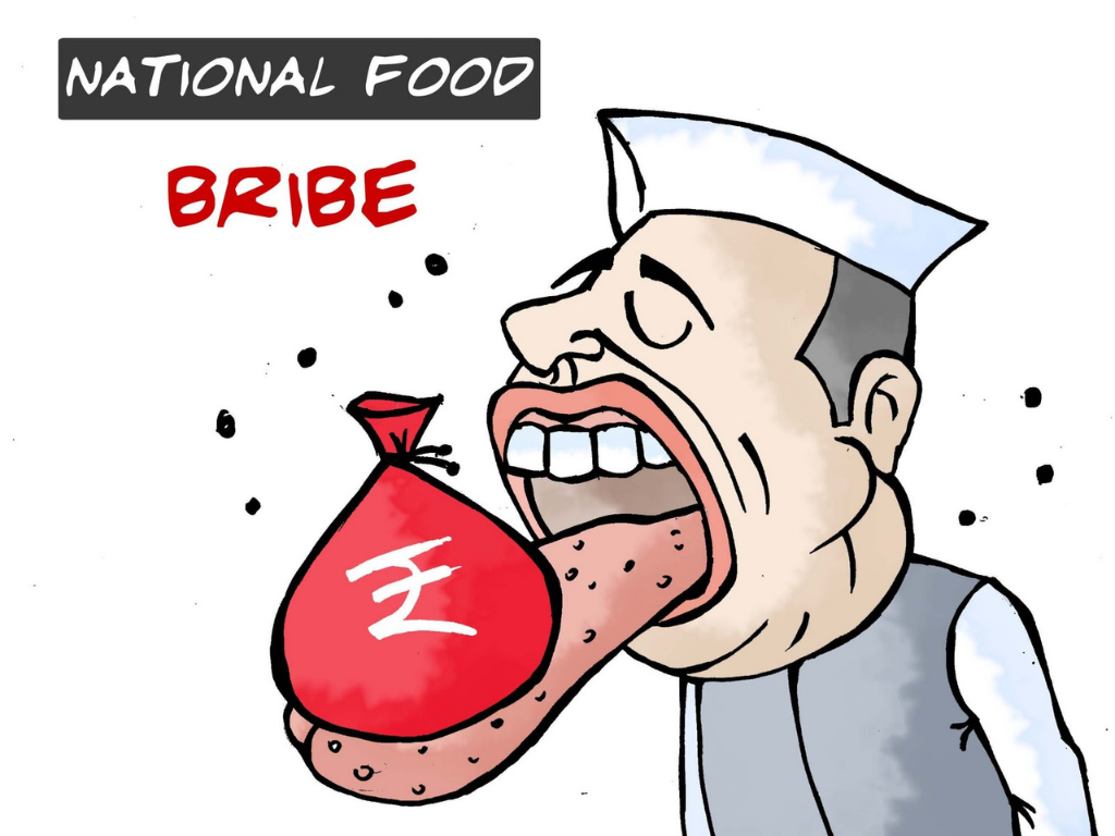 Ministers taking bribe